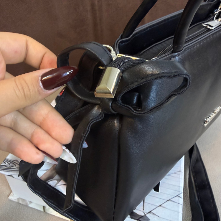 کیف دخترانه مزونی بغل پاپیون