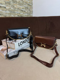 کیف زنانه هرمس زنجیردارچرم صابونی